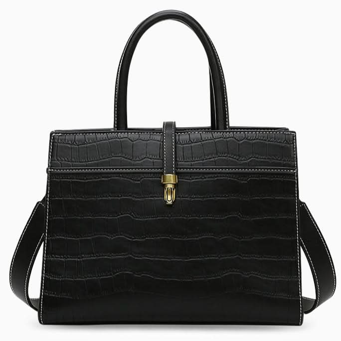 Kate Crocodile Pattern Medium Tote Bag - ShopLorca
