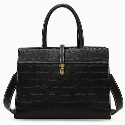 Kate Crocodile Pattern Medium Tote Bag - ShopLorca