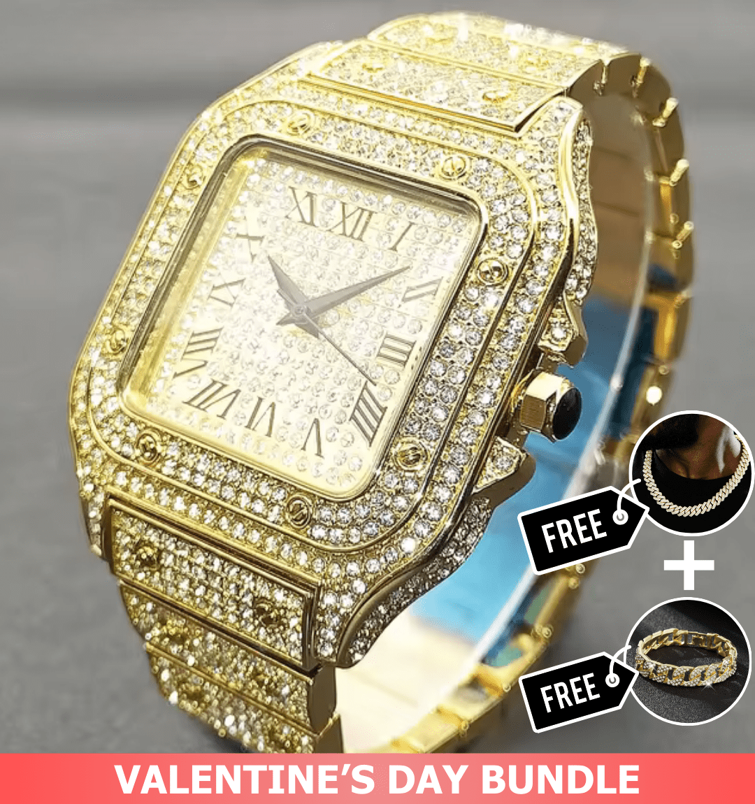 Medalia Iced Out Watch - ShopLorca