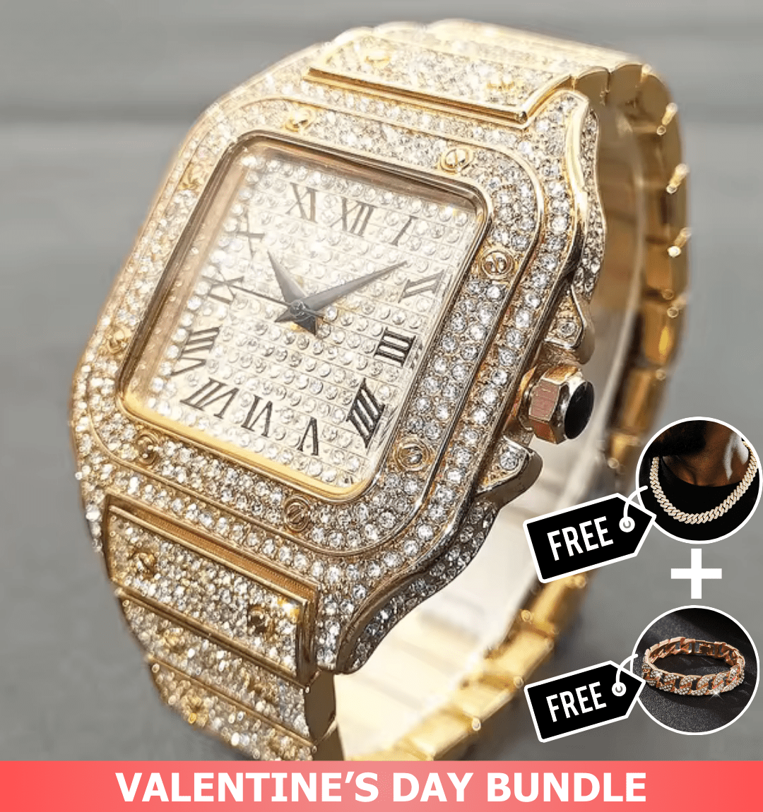 Medalia Iced Out Watch - ShopLorca
