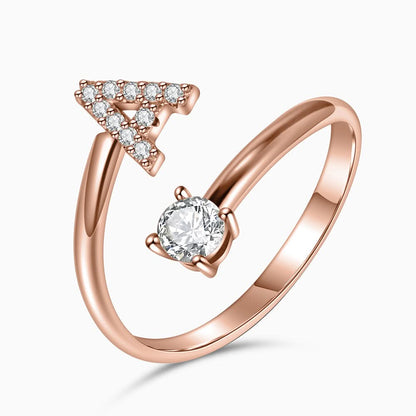 Sparkling Initial Ring - ShopLorca