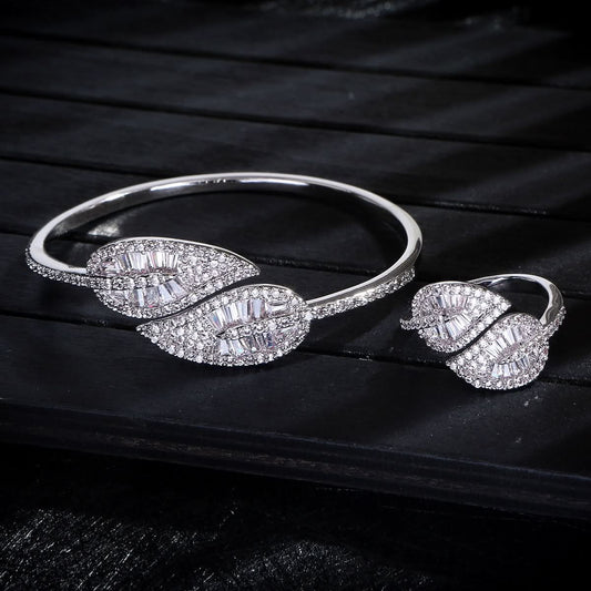 Sparkling Leaves Jewelry Set - ShopLorca